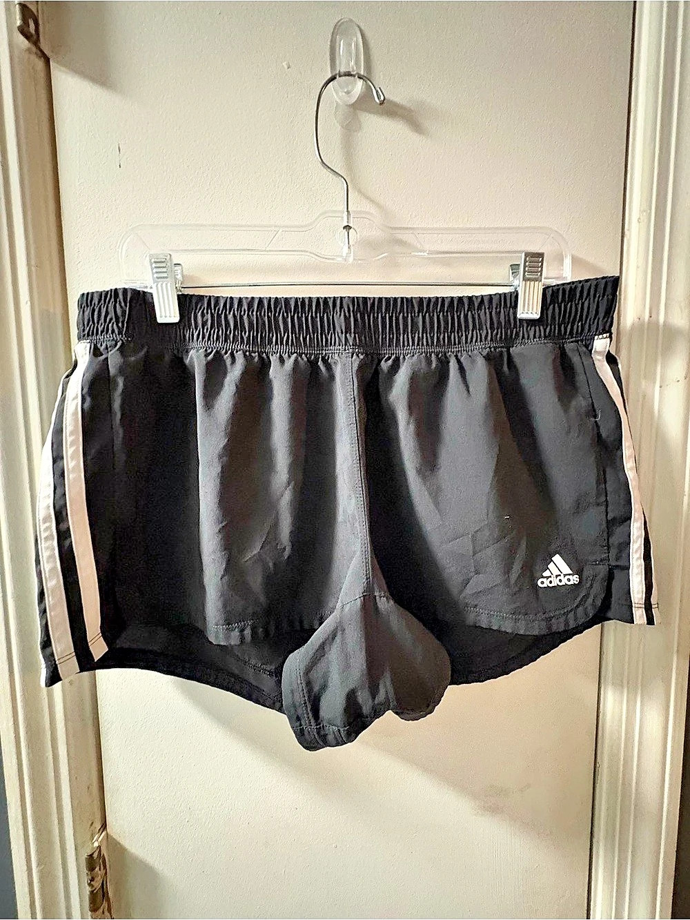 adidas Pacer Training 3-Stripes Woven High-Rise Shorts